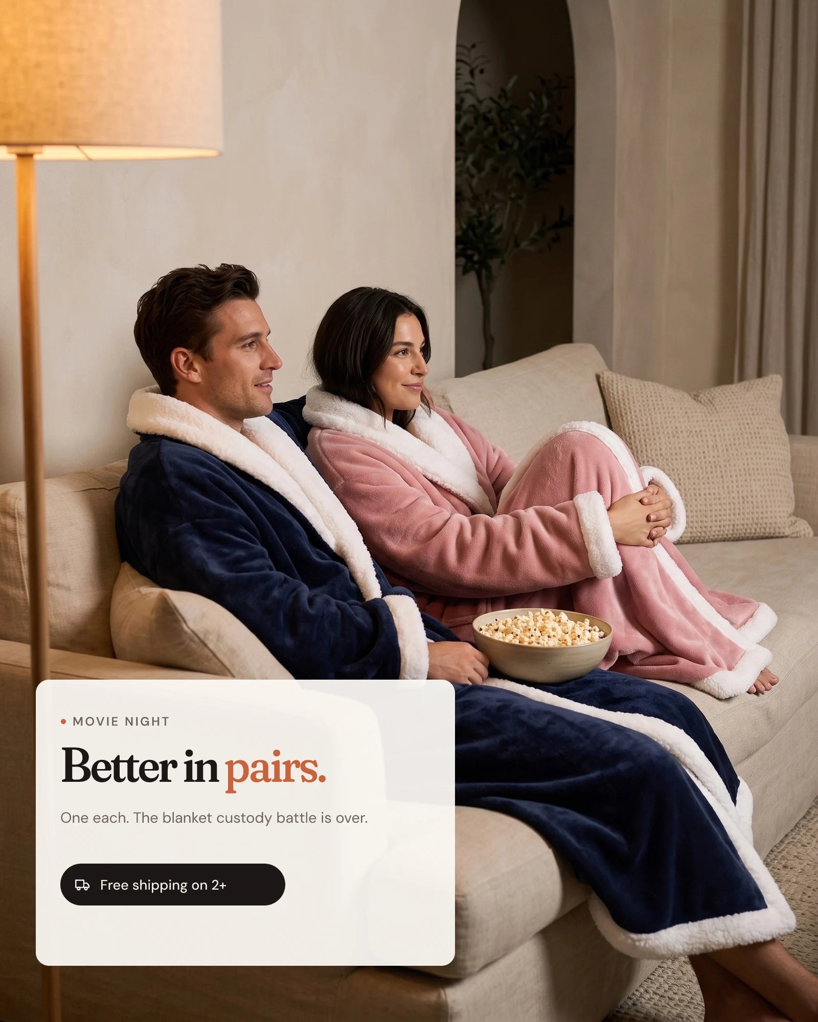 Better in pairs: two Hugwarms on movie night